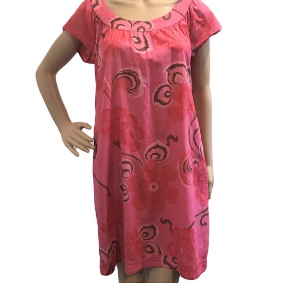 J Crew Dress Womens 4 Y2K Floral Cap Sleeve Vintage Pockets